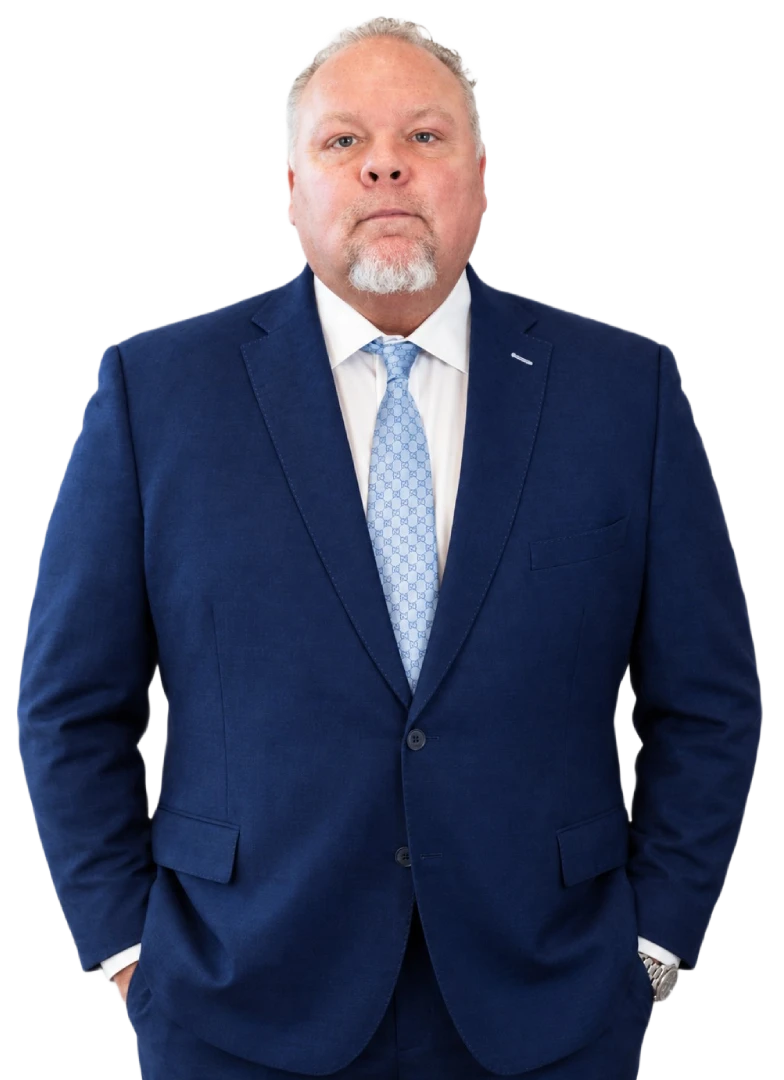 randy noakes in a blue suit